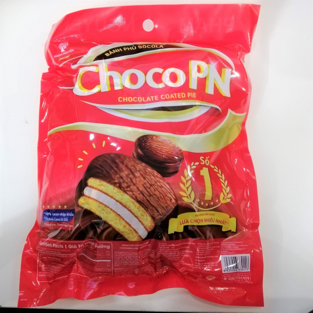 Bánh Phủ Sôcôla Choco Phạm Nguyên (Gói 216g)