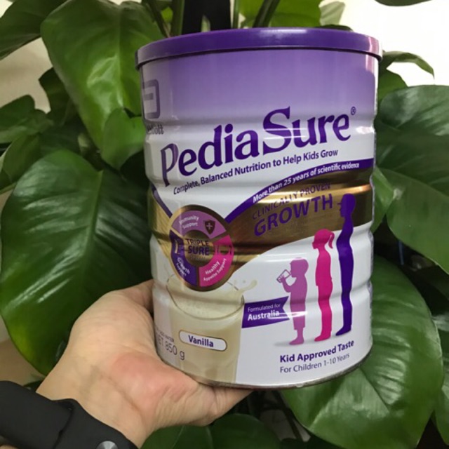 Sữa bột Pediasure Úc hộp 850g dành cho bé từ 1 tới 10 tuổi