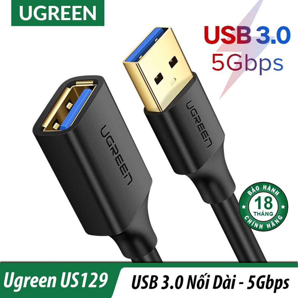 Cáp Nối Dài USB 3.0/2.0 Cao Cấp UGREEN US129