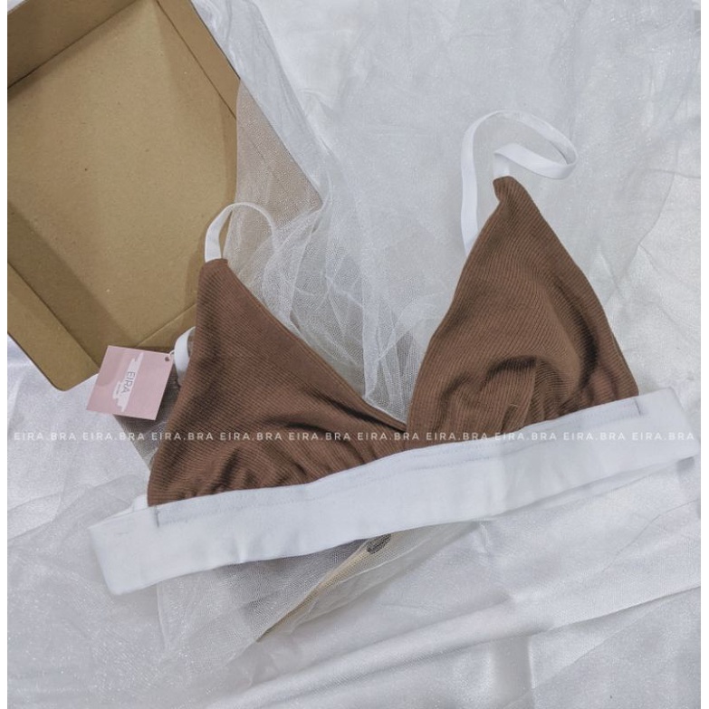 [BRA009] Áo bralette cotton tone màu chocolate xinh xắn [ TẶNG KÈM MÚT]- EIRA.BRA