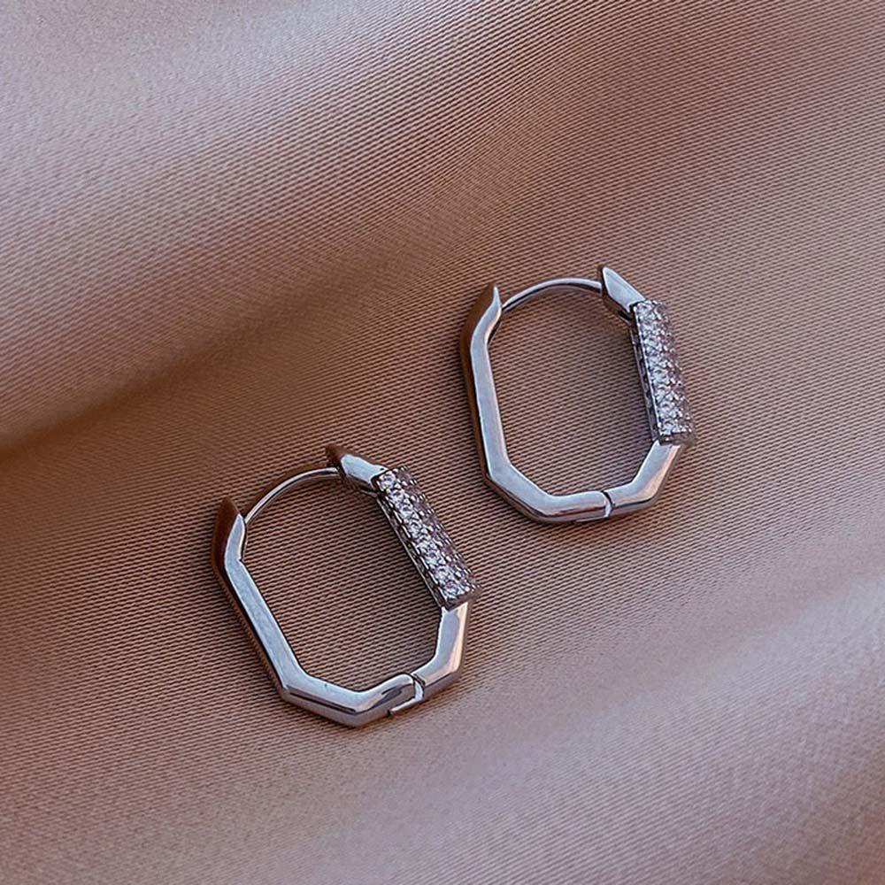 Bông Tai Dạng Vòng Thời Trang Dành Cho Nữ|Khuyên Tai Hình Học Tròn Nhiều Màu Sắc