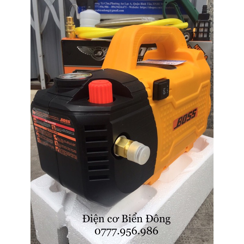Máy rửa xe 🇯🇵  FREESHIP 🇯🇵 Tặng bình bọt tuyết 99k Máy rửa xe BOSS 3000W chỉnh áp NHẬT BẢN tặng bình bọt và ống dài