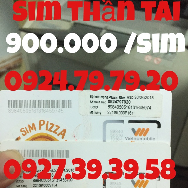 Sim thần tài cặp