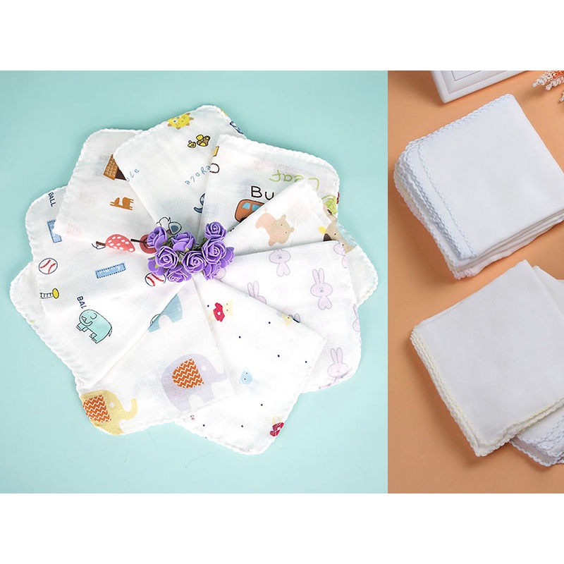 Set 10 Khăn Sữa Sợi Tre Xuất Hàn Cao Cấp Vải Siêu Mịn