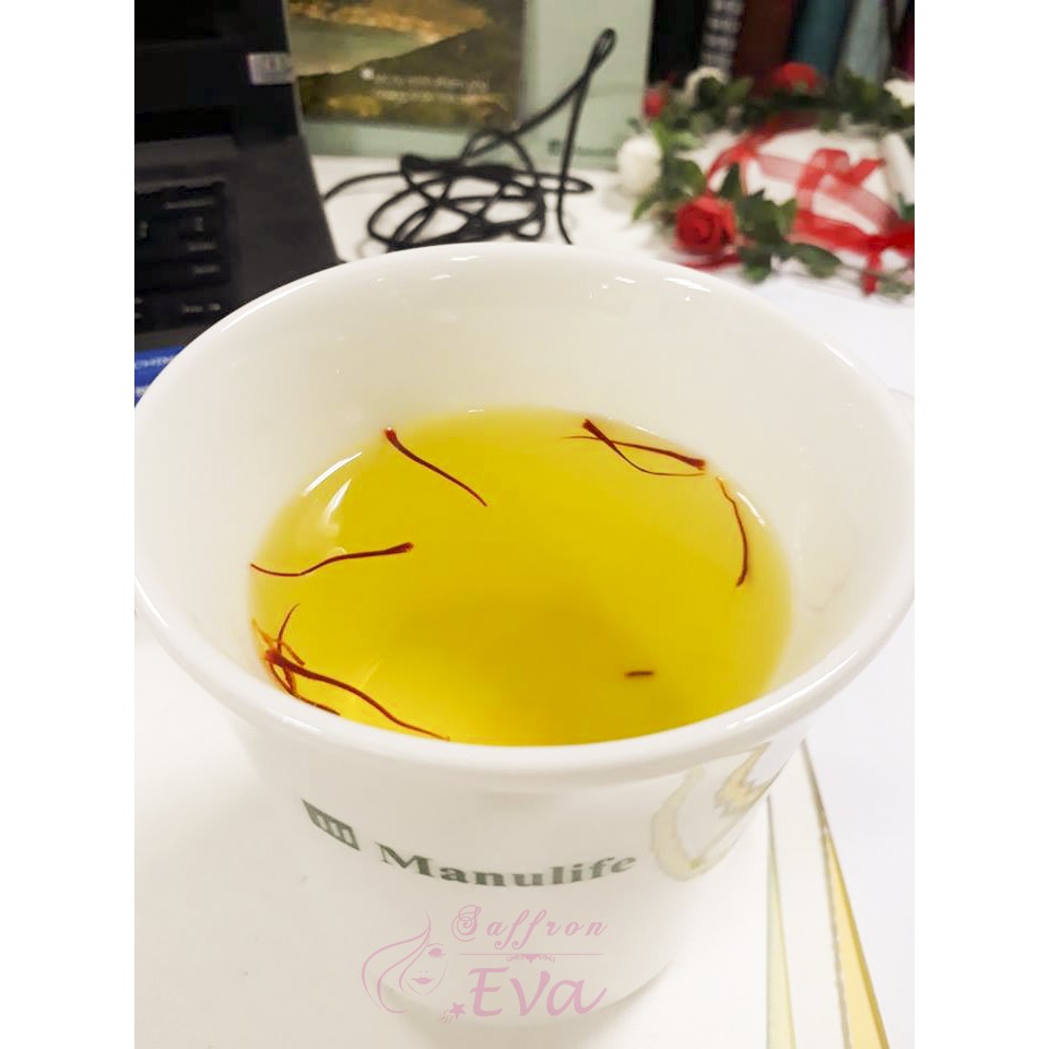 1.0 Gr Saffron Bahraman Super Negin (thiếc trắng) Nhụy hoa nghệ tây chính hãng Iran