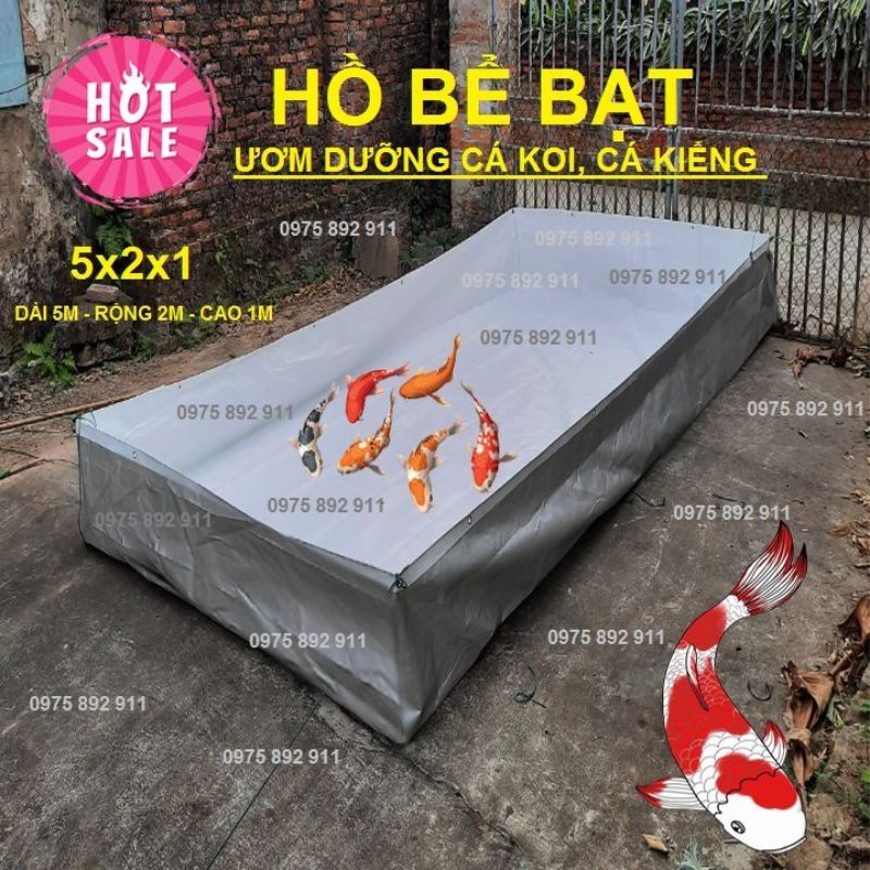 Bể bạt nuôi ươm cá kiểng , cá koi , ốc ếch lươn