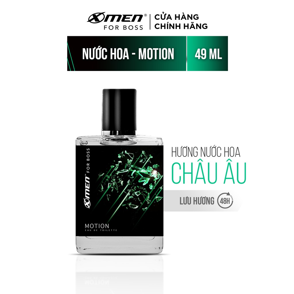 Nước hoa EDT X-Men for Boss Motion 49ml - Mùi hương năng động phóng khoáng - Chính Hãng Giá Tốt