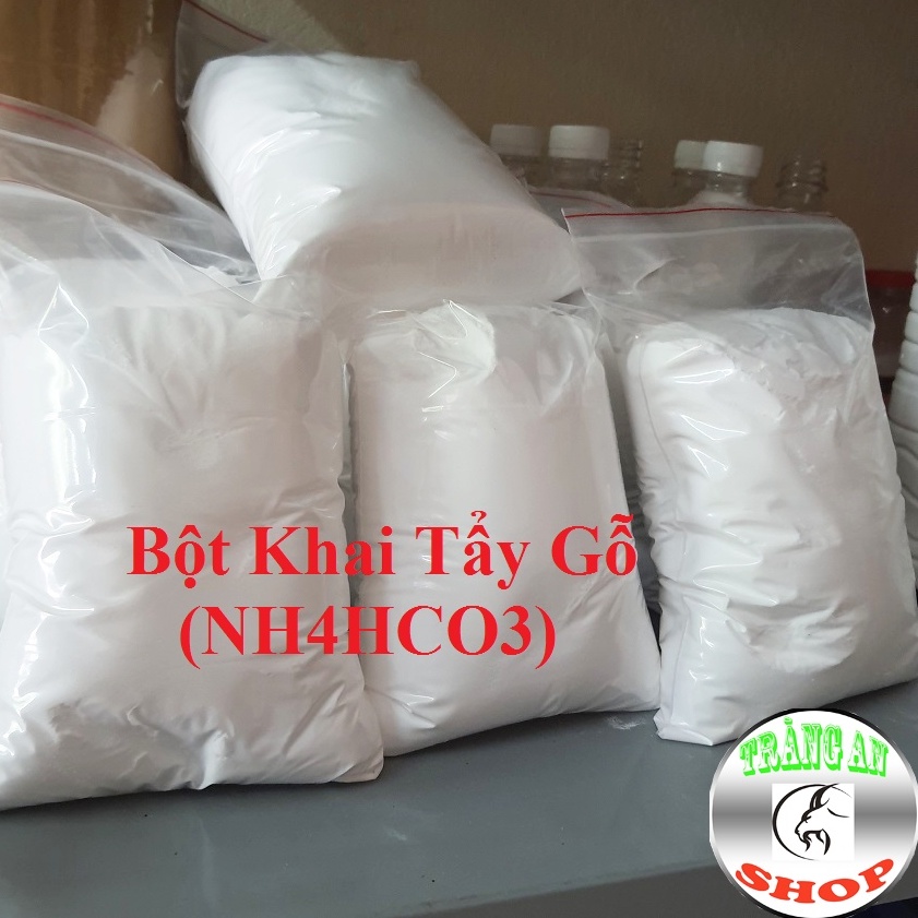 1Kg Bột Khai Tẩy Gỗ (NH4HCO3) Nguyên Liệu Ngành Mộc, Tẩy gỗ, Sản Xuất Phân Bón, Gốm Sứ