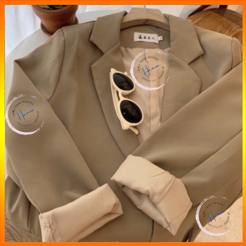 Áo Blazer Nữ - Áo Vest Nữ Dài Tay 2 Lớp Màu Trơn Form Oversize Phong Cách Hàn Quốc Trẻ Trung