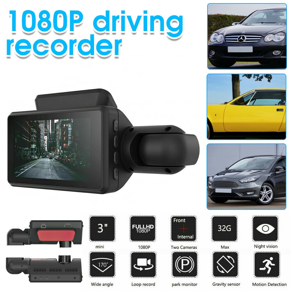 Camera ghi hình trước và sau 1080P cho xe hơi | BigBuy360 - bigbuy360.vn