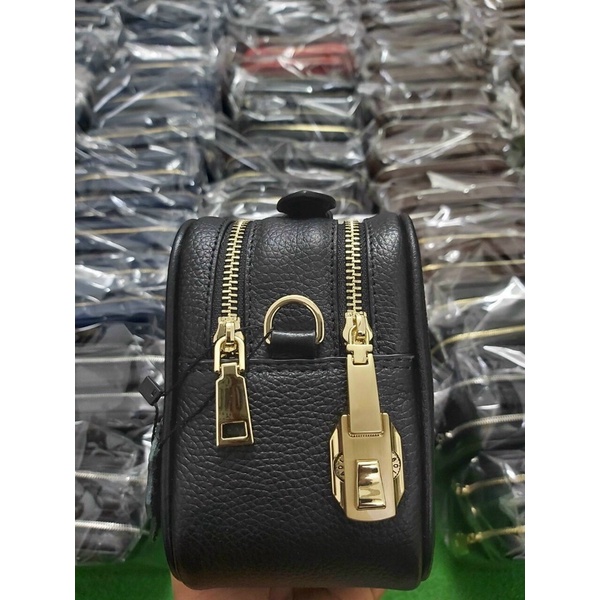 Túi golf cầm tay nam nữ da bò thật có khoá số an toàn