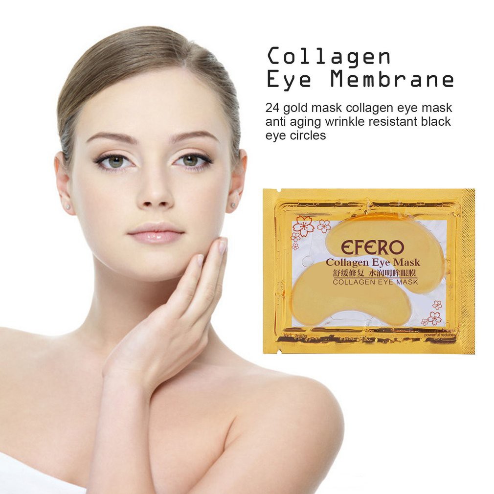 Mặt nạ mắt collagen vàng 24K chống nếp nhăn lão hóa và quầng thâm | BigBuy360 - bigbuy360.vn
