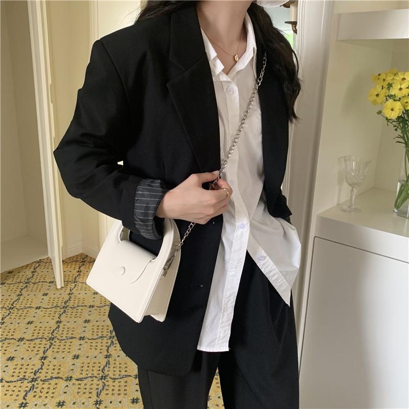 Túi Đeo Chéo Hình Tròn Nhỏ Màu Kẹo Trơn Dễ Thương Thời Trang Xuân Hè 2022 Cho Nữ