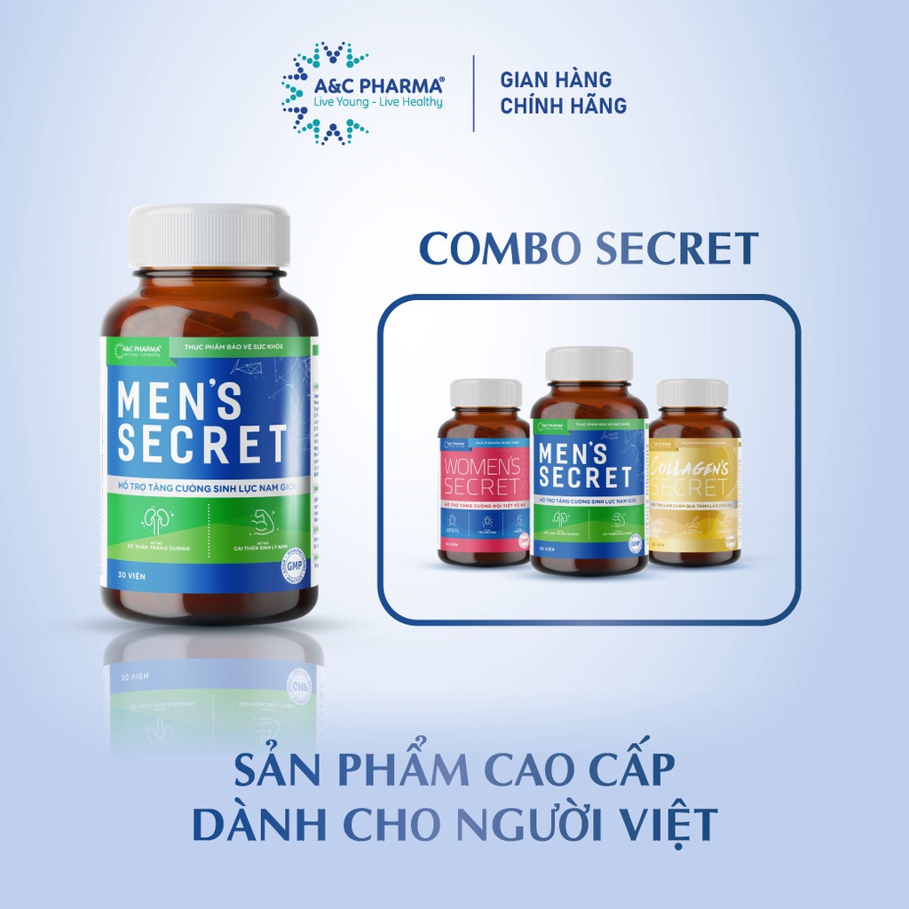 A&amp;C Pharma Viên uống Tăng cường sinh lực nam Men's Secret