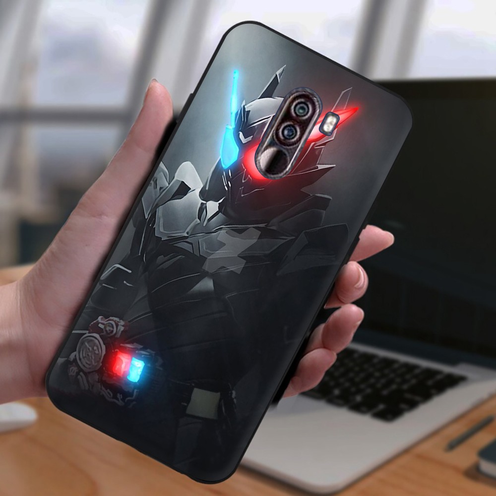 Cool Kamen Rider Soft Black TPU Silicone Phone Case for Xiaomi 9 9T Pro 9 SE 9 Lite Anti-fall Back Cover