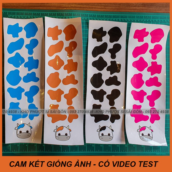 GIỐNG ẢNH -  Mũ nón bảo hiểm 3/4 trắng lót nâu dán hình dán sticker bò sữa nâu siêu cute - mũ 3/4 bò sữa đi phượt