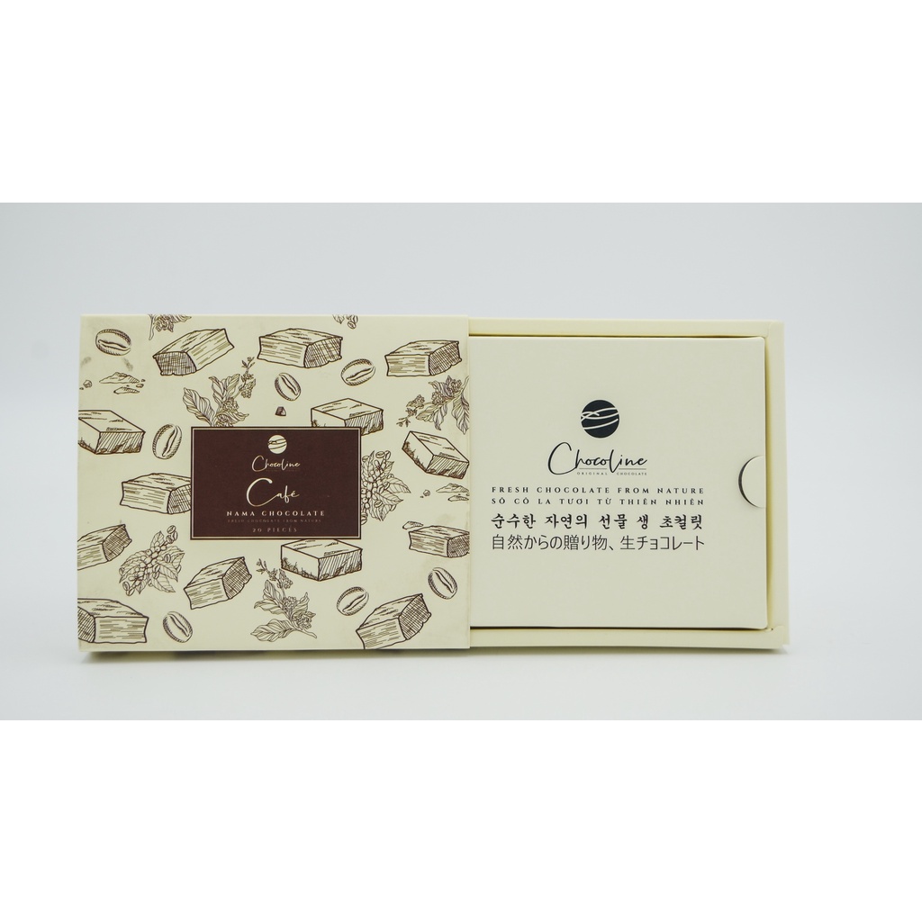 [Chuẩn vị]NAMA DARK CHOCOLATE-SÔ CÔ LA TƯƠI ĐEN 75%kèm theo nó là vị đắng Sô cô la nguyên chất cùng một chút vị ngọt hậu