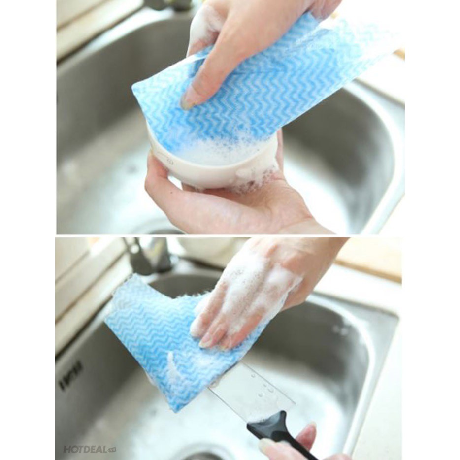Cuộn 50 Khăn Giấy Vải Không Dệt Đa Năng #4