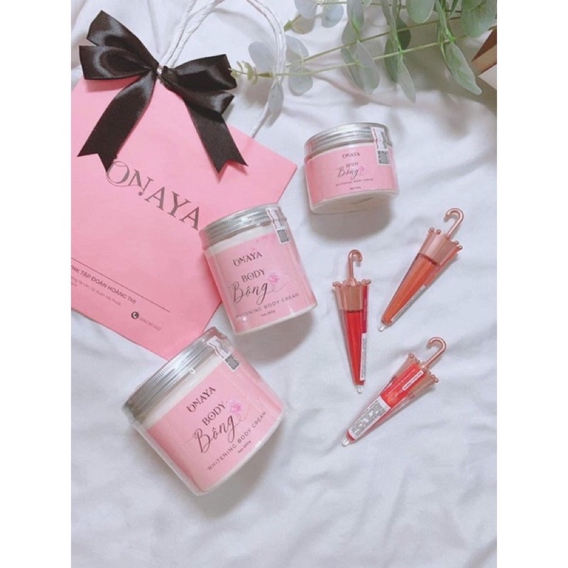Kem Body Bông ONAYA Dưỡng Trắng Da