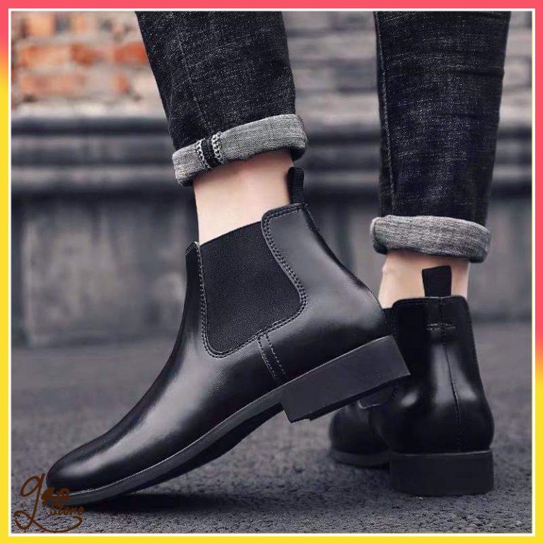 Giày boot wild walk chelsea boot - Black