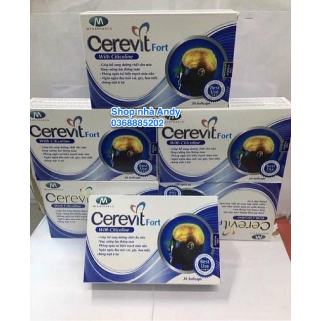 TPCN Viên uống dưỡng não Cerevit Fort - Hộp 30 viên