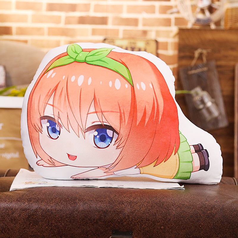 Gối ôm in hình Gotoubun no Hanayome NHÀ CÓ NĂM NÀNG DÂU anime chibi