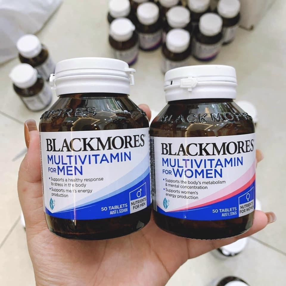 Vitamin tổng hợp cho nam giới Blackmores, swisse multi for men lọ 50 viên hàng chuẩn Úc