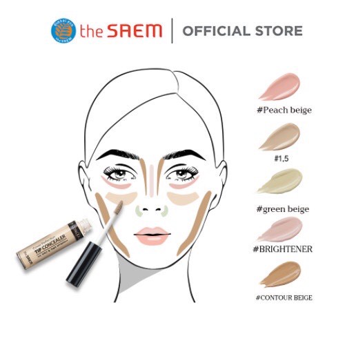 Kem che khuyết điểm The Saem Cover Perfection Tip Concealer