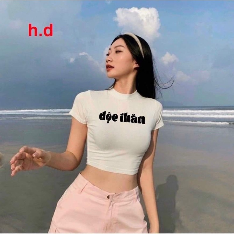 Áo croptop độc thân HD12