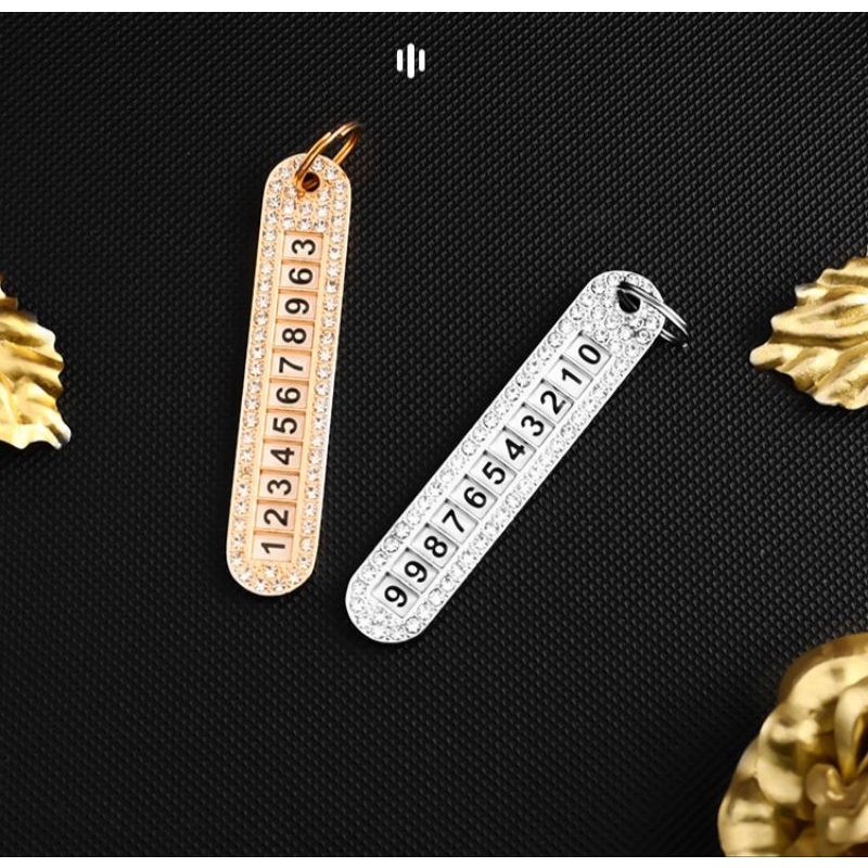 Thẻ số điện thoại treo khóa xe ô tô