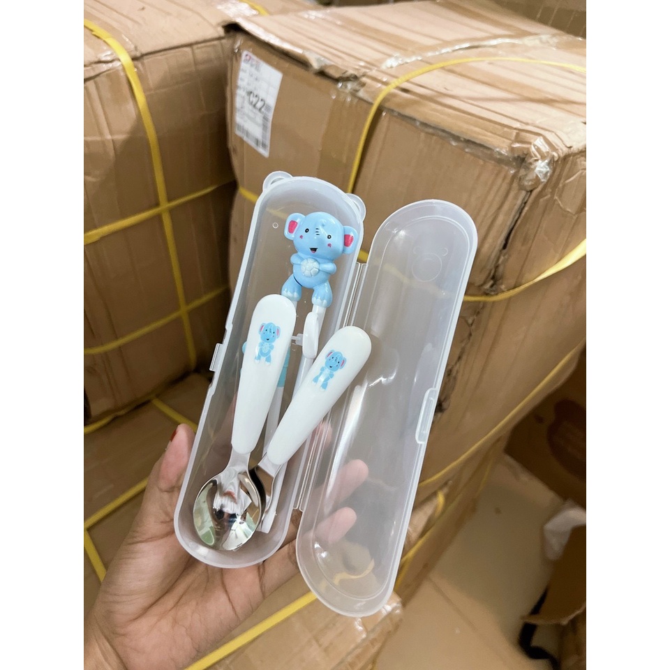 [RẺ VÔ ĐỊCH] Set dụng cụ tập ăn cho bé (thìa, dĩa, đũa)