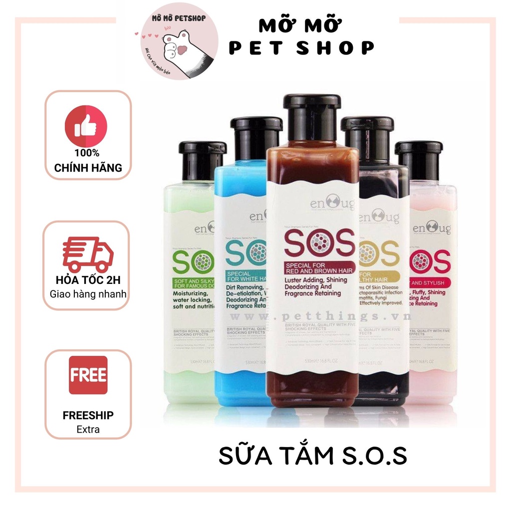 SỮA TẮM SOS 530ML CHO CHÓ MÈO