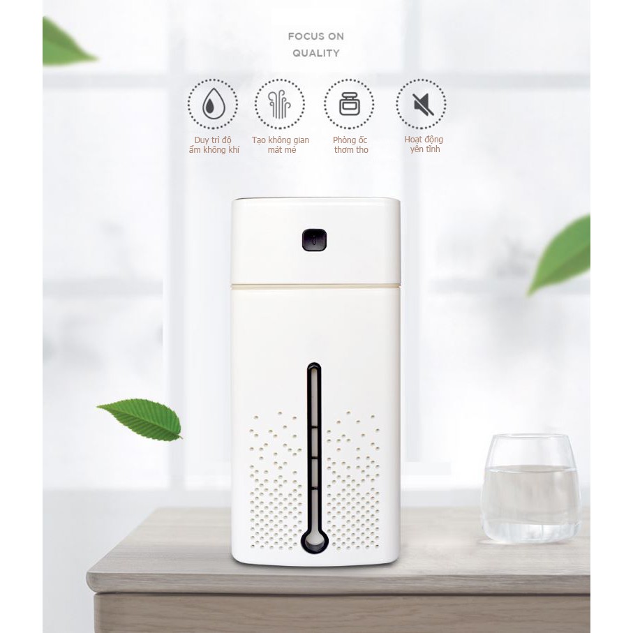 Máy phun sương phòng điều hòa humidifier - FOLLOW shop GIẢM 10K - Máy tạo độ ẩm không khí dung tích lớn 1000ml