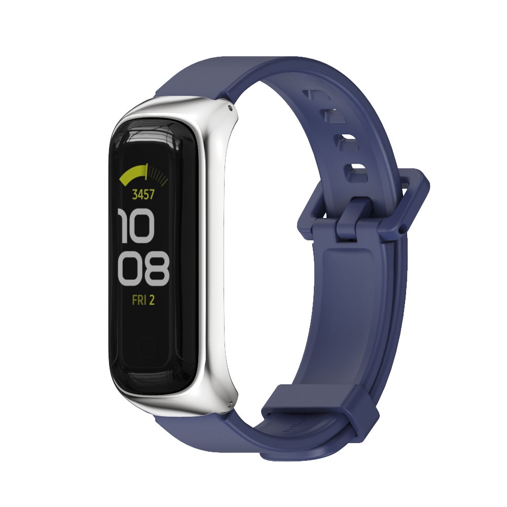 Dây Đeo Thay Thế Bằng Silicon Mềm Khung Kim Loại Cho samsung galaxy fit 2 fit2 sm r220