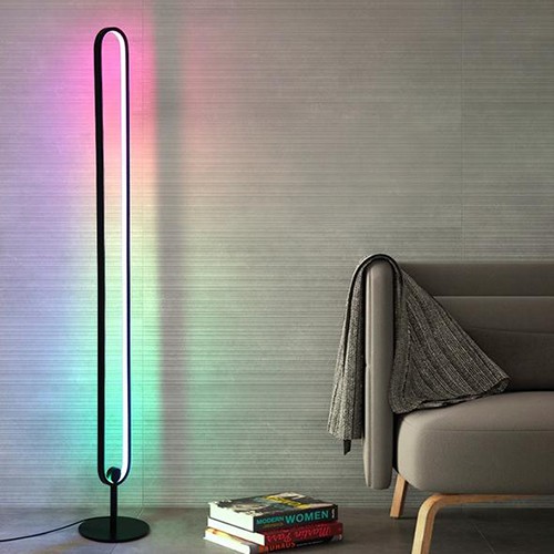 Đèn Led Elip đứng RGB 2021 trang trí phòng khách, phòng ngủ, phòng game, điều khiển qua App -Thương hiệu Glowup Elip L02