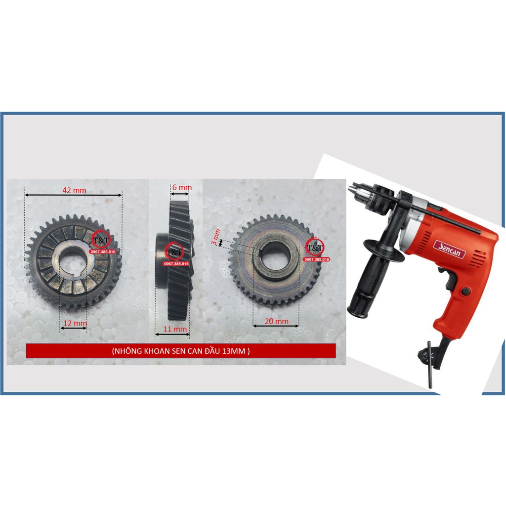 BÁNH RĂNG MÁY KHOAN SENCAN, NHÔNG KHOAN SEN CAN ĐẦU 13