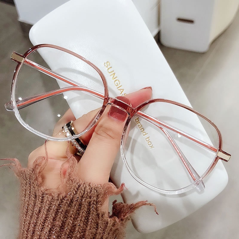 Kính cận gọng vuông VIENDO tròng đổi màu chống ánh sáng xanh tia UV cho nam nữ(có thể cắt cận thị ống kính)