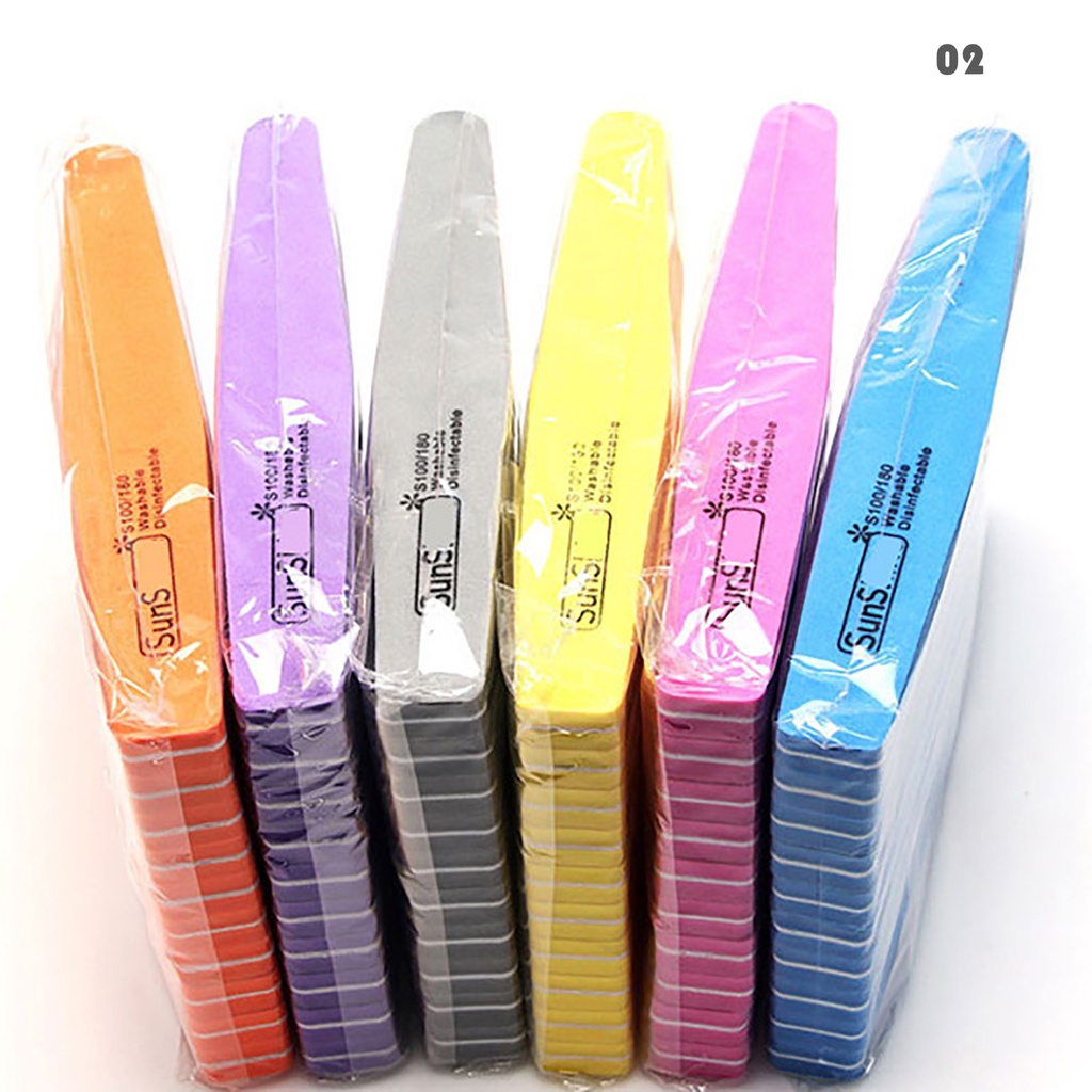 1 Set 10 Bông Xốp Đánh Bóng Móng Tay Tiện Dụng