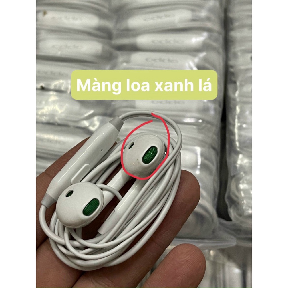 {Sale sốc} Tai Nghe Oppo Reno Màn Xanh Zin -  Âm Thanh Cực Chất + Tặng Kèm Túi Đựng Tai Nghe