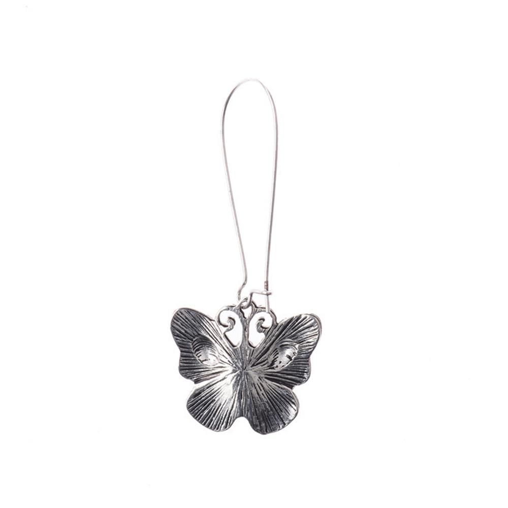 1 Đôi Khuyên Tai Dạng Móc Hình Đầu Lâu/Bướm Phong Cách Gothic Cổ Điển Thời Trang