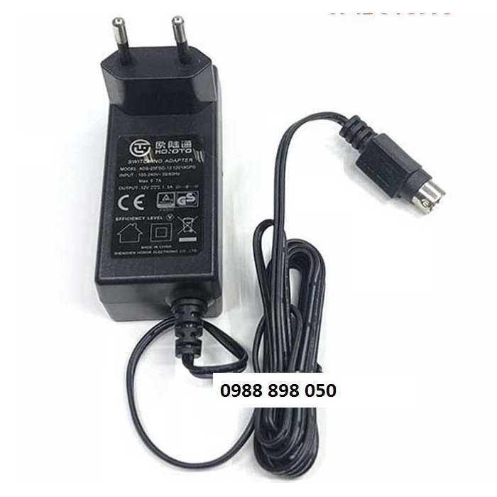 Adapter nguồn 12v 4 pin cho đầu ghi camera Hikvision