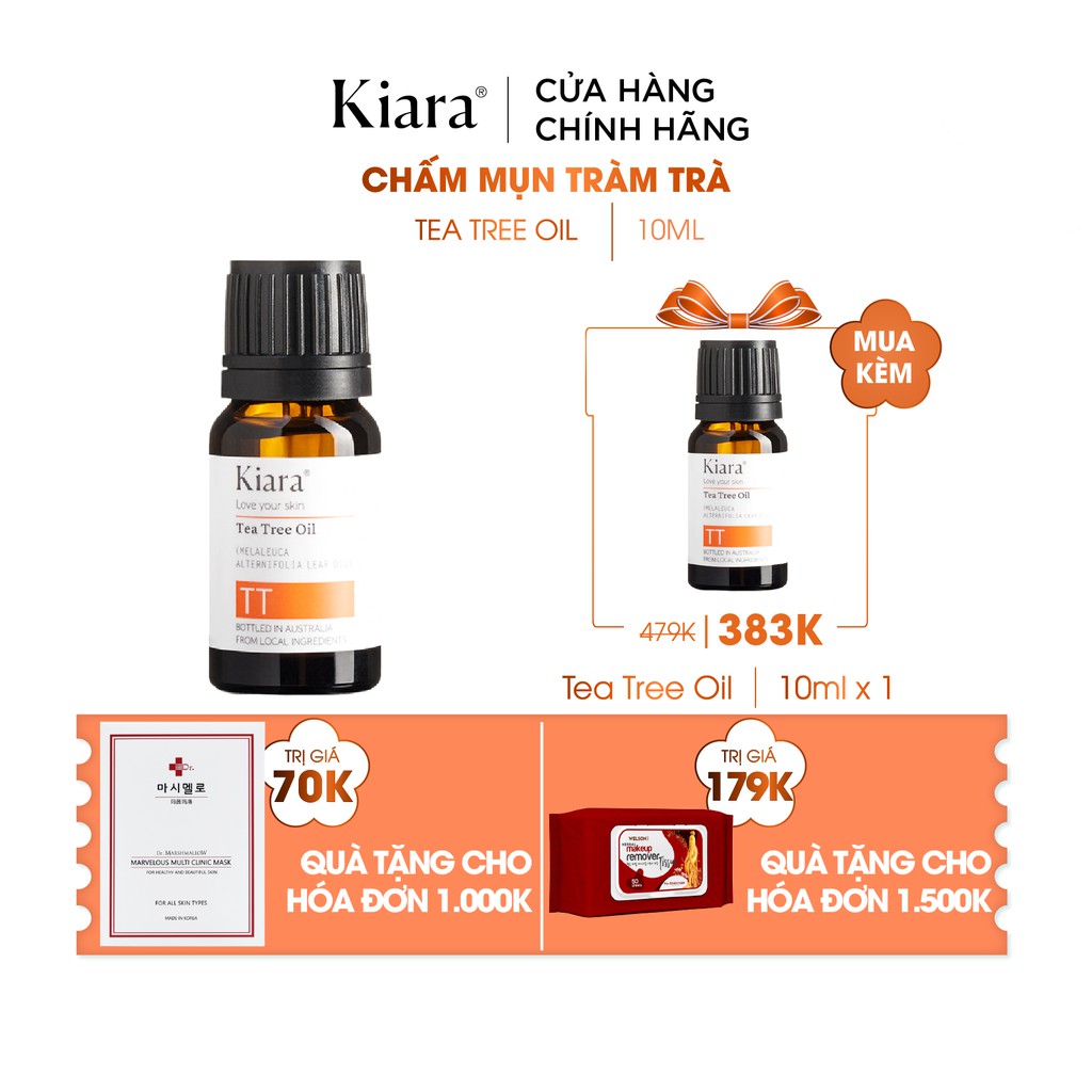 Chấm Mụn Tràm Trà Kiara Tea Tree Oil 10ml