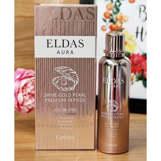 Serum tế bào gốc Eldas Aura Coreana Shine Gold Pearl Premium Peptide 100ML 💖FREESHIP💖 Serum tế bào gốc ELDAS HALIN6685