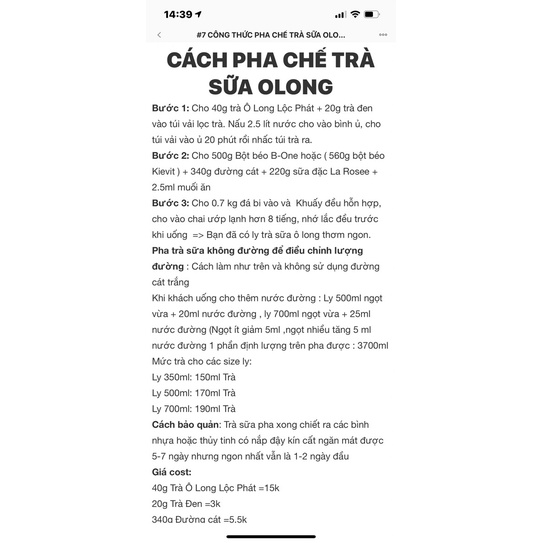 Trà Olong Lộc Phát 1kg —
