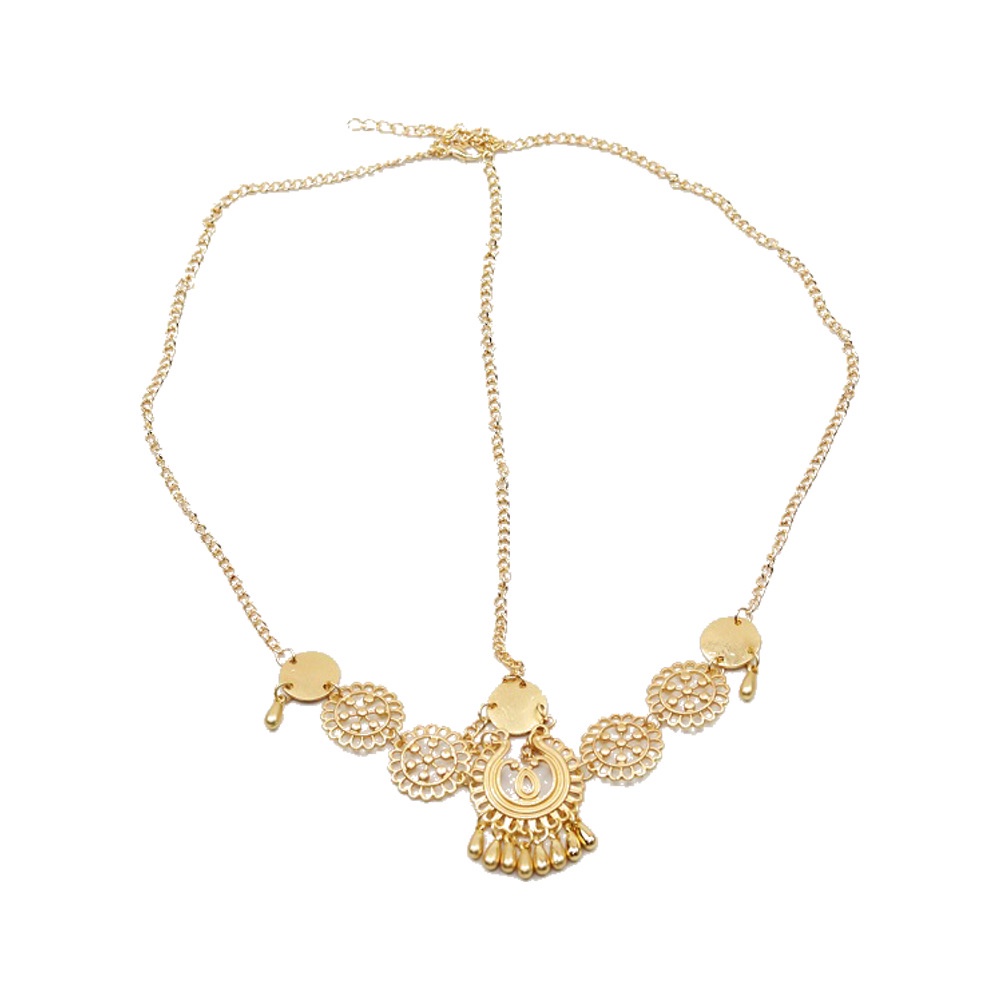 Vòng Đội Đầu Hợp Kim Phối Tua Rua Phong Cách Cổ Điển