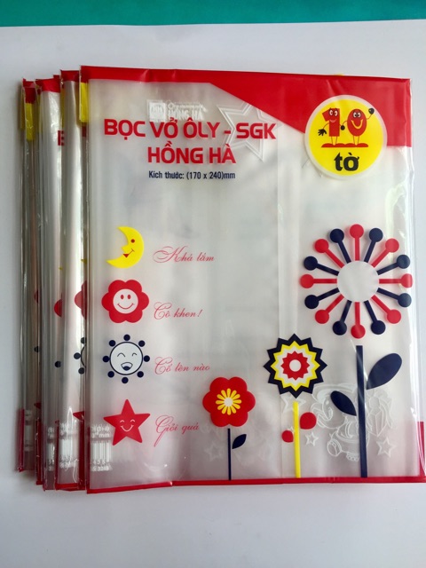 Bọc vở oly - sgk hồng hà (170 x 240)mm