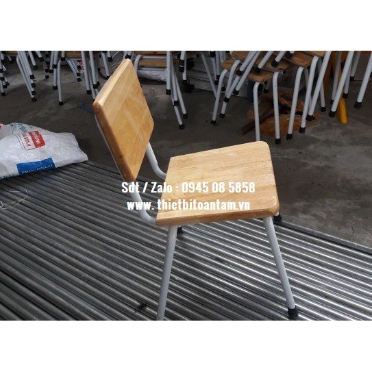 Ghế gỗ mầm non- thiết bị giáo dục