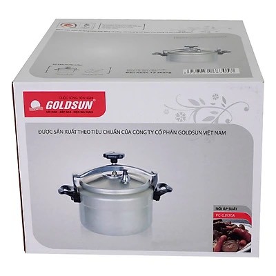 Nồi Áp Suất Cơ GOLDSUN - Chất Liệu Nhôm Điện Hóa- Tỏa Đều Nhiệt- Bền Bỉ- An Toàn (Dung tích 4L, 5L)