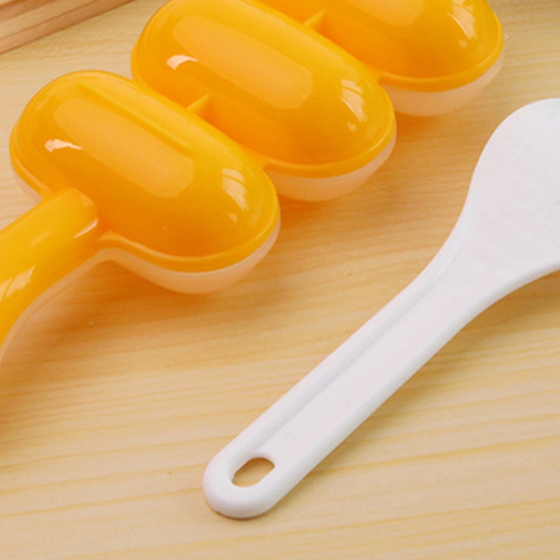 Khuôn Lắc Làm Cơm Nắm 3 Ngăn Tiện Dụng