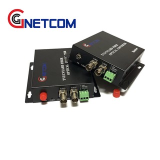 Bộ chuyển đổi Video sang Quang 2 kênh 720P 1.3MP + 1 Ch Reverse RS485 Data GNETCOM HL-2V1d-20T/R-720P